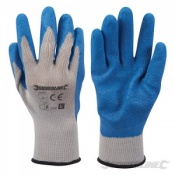 Silverline Latex Builders Gloves 427550
